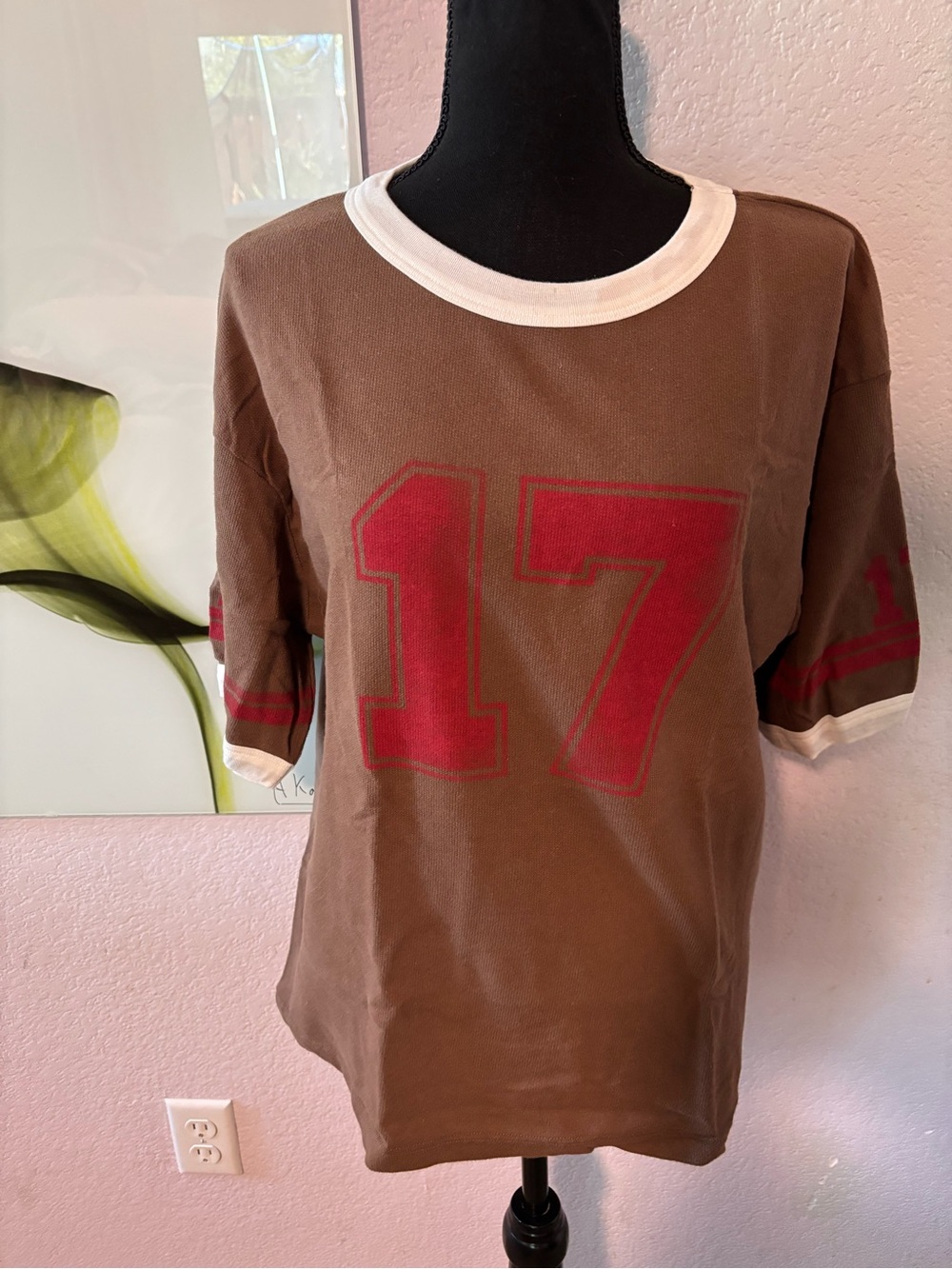 Lost and Found ringer tee size medium